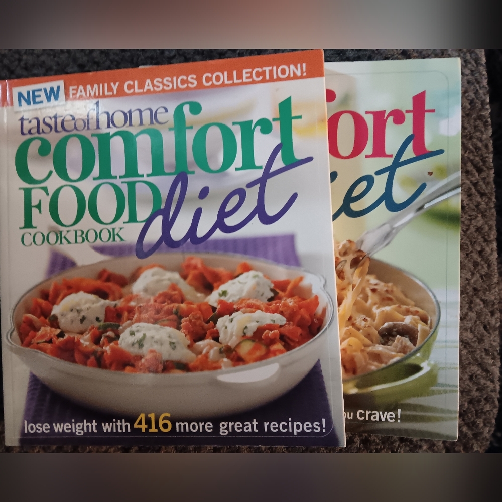 2 Taste of Home Comfort Food Diet Cookbooks